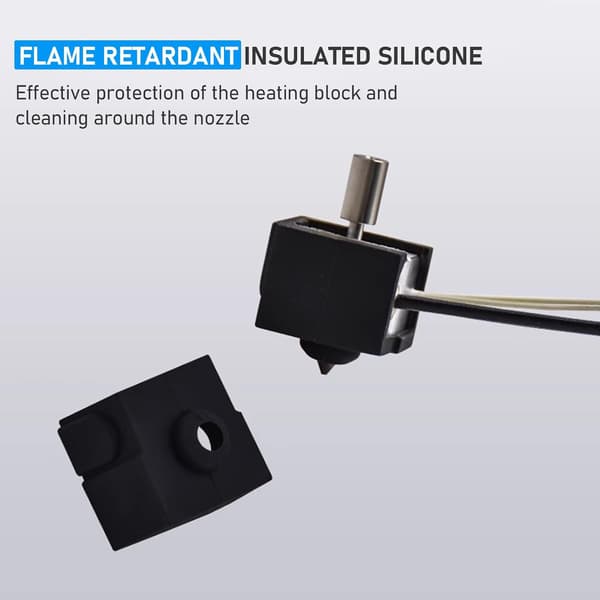 Silikonehylstre til Ender 3 V3 SE, 3D-printer hot end-dæksel, 3D-printer reservedele, 6-pak