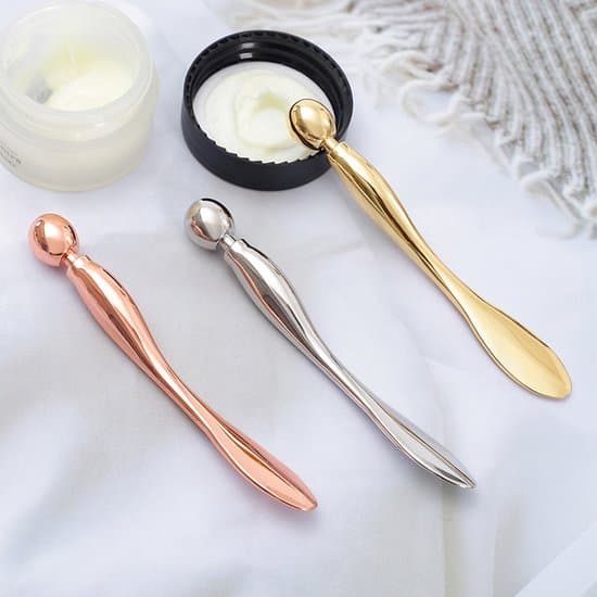 3-delt 2-i-1 Makeup Spatel & Øjenmassagesæt