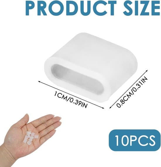 USB-C Skyddslock - 10-pack - Dammskydd - Plast Dammskydd - Laddkabel Dammskydd - USB Typ-C Skydd (Transparent)