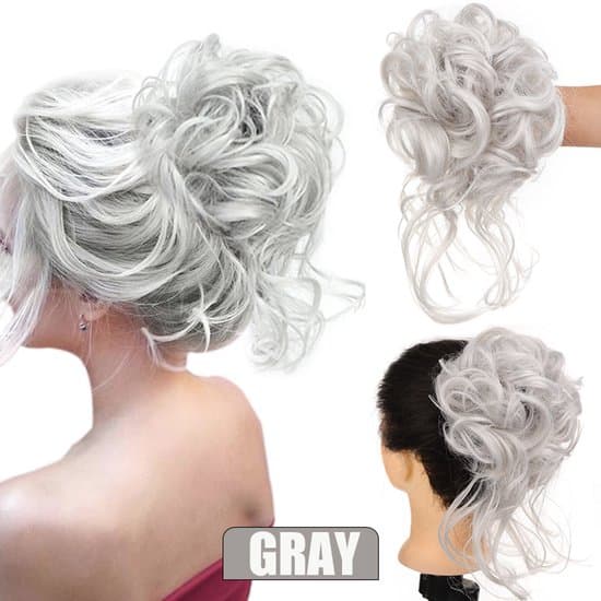 Hårstycke för uppsättningar - Messy Bun - Stil 3