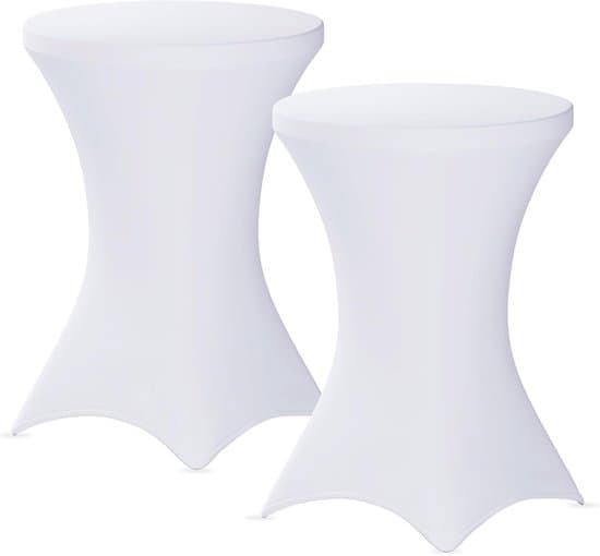 2-delat 80x80x110 cm grönt stretch polyester högbordsskydd set