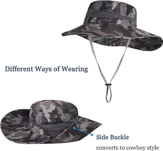 Mænds sommer camouflage solhat / jagtkasket