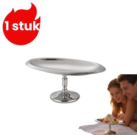 Silver 304 Rostfritt Stål Båtformade Glasskålar och Vinglas