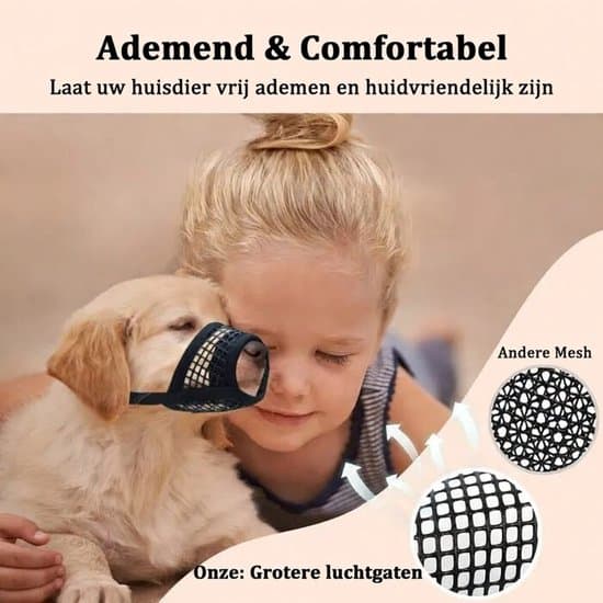 Hundemundkurv - Blødt net - Størrelse S - Sort