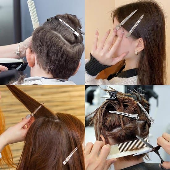 50-delade silverfärgade ankklämmor för hårstyling och lockar