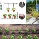 Droppbevattningsslang trädgård gräsmatta bevattningssystem kit 30 meter