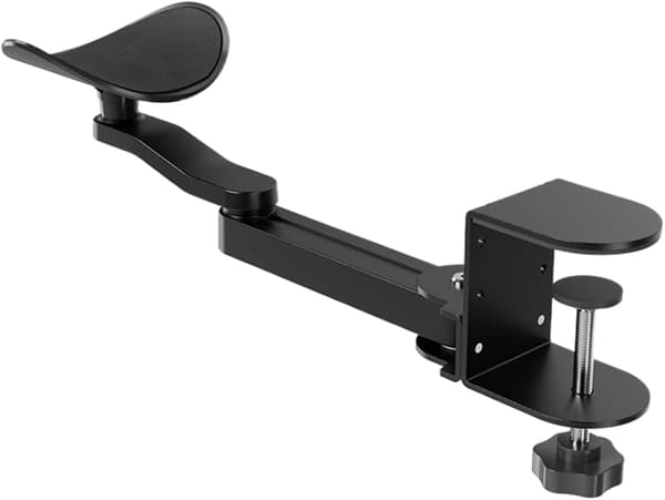 Computerbord armlæn og albuestøtter - Ergonomisk - Sort