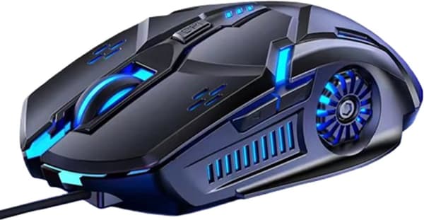 Computermus XL - Stor - Med ledning - Gaming - Stationær - Bærbar - LED - Computermus