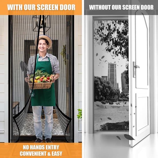 100x230cm Magnetisk Sort Premium Polyester Fluenet