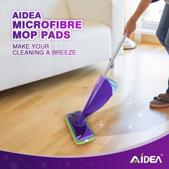 Återanvändbara moppdynor i mikrofiber för effektiv golvrengöring - 4-pack