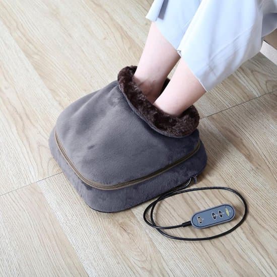 Fodmassageapparat med varmefunktion og flere intensitetsniveauer, Sort