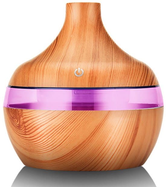 Aromadiffuser, ultralyds luftfugter aromalampe, æterisk olie diffuser med LED-lys, æterisk olie diffuser, soveværelses luftfugter