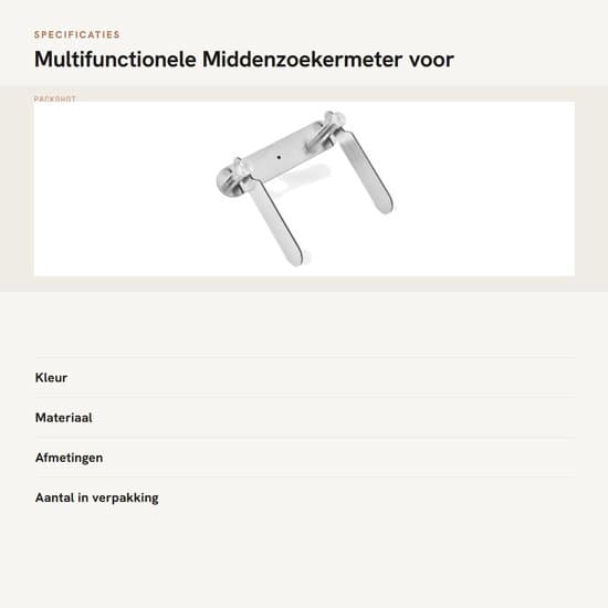 - Multifunktionel centermåler - Markør/Centreringsværktøj