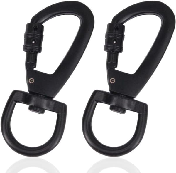 D-formad karbinhake - 2-pack - nyckelring
