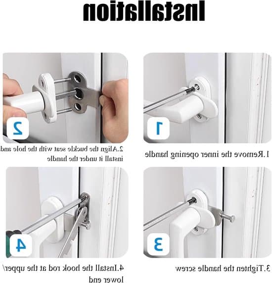 Fönsterlås, 2-pack, för säkerhet och luftcirkulation