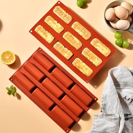 To silikone kageforme, halvcirkelformede bageforme, silikoneforme - DIY chokolade budding bageforme