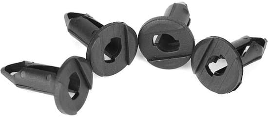 Bildørpanel kofanger stænklap clips - 100 plastiknitter - Sort - Universal - Ideelt biltilbehør - Egnet til...