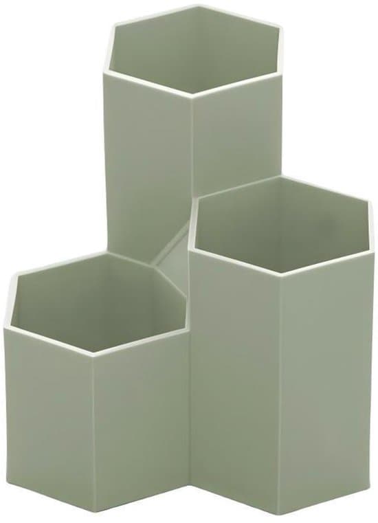 Bordsförvaringslåda - plast - mått: 11,2 x 11,2 x 11,2 cm