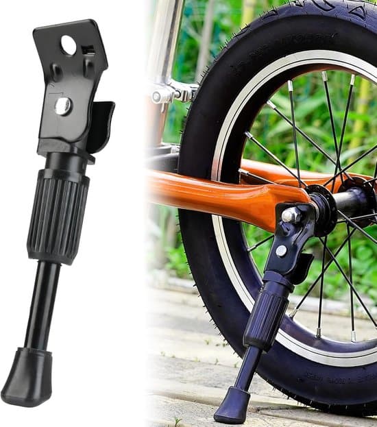 Universal sidemonteret cykelstativ - Ultrastabil base - Sort