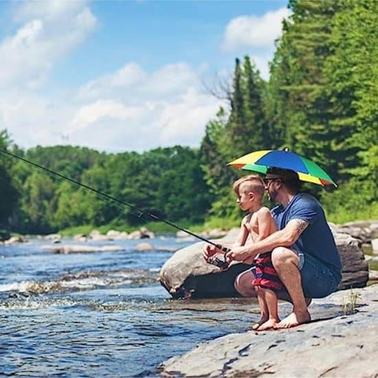 69 cm kungsblå elastisk band utomhus strandfiske paraplyhatt