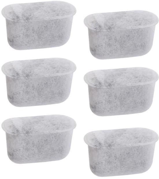 12-pack kaffemaskinsfilterpatroner - Aktivt kolvattenfilter - Vit