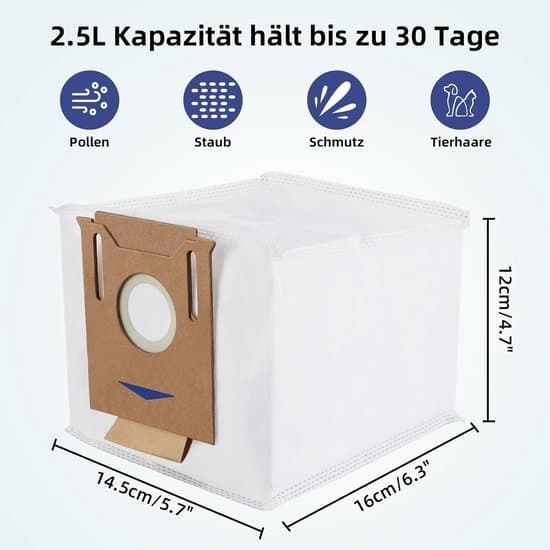 8-pack dammsugarpåsar för Ecovacs/Yeedi Station