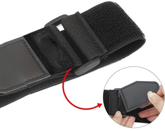 8-delt sæt - Elastisk bælte - Vægtet taljebælte - Elastisk spænde - Velcro - Multifunktionel - Ringespænde - Sort