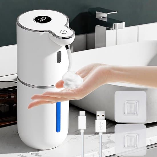 Automatisk sæbedispenser - Digitalt display med sensor - 380 ml kapacitet