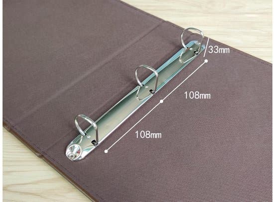 Premium A4 ringbind - Høj kvalitet, blød tekstur - Kunstlæderlook - Tre-huls binding - 55 mm
