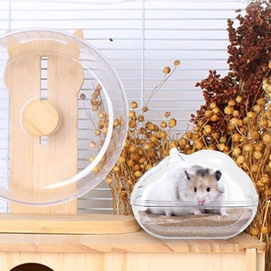 Hamster Sandbadkar - Djurbadstillbehör - 1 Styck - Transparent