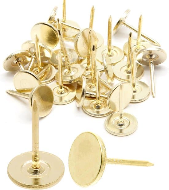 150-dele 11 x 17 mm guld stor tegnestift og clips sæt