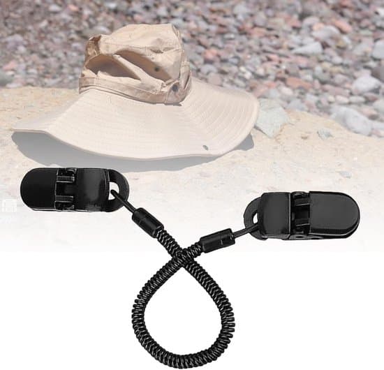 4-pack infällbara handsfree vindtäta hatt- och väskklämmor
