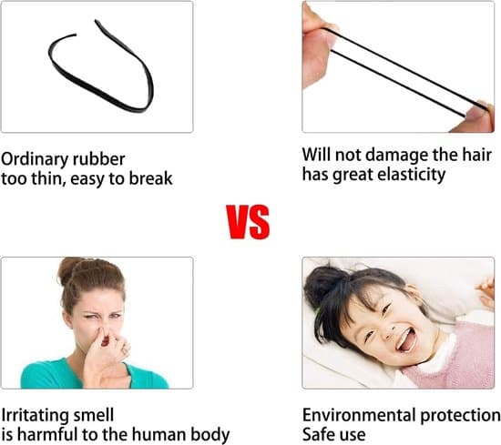 1000 stk. bløde mini-gummibånd til fletning af børnehår, små dreadlocks, bryllupsfrisurer og mere (sort)