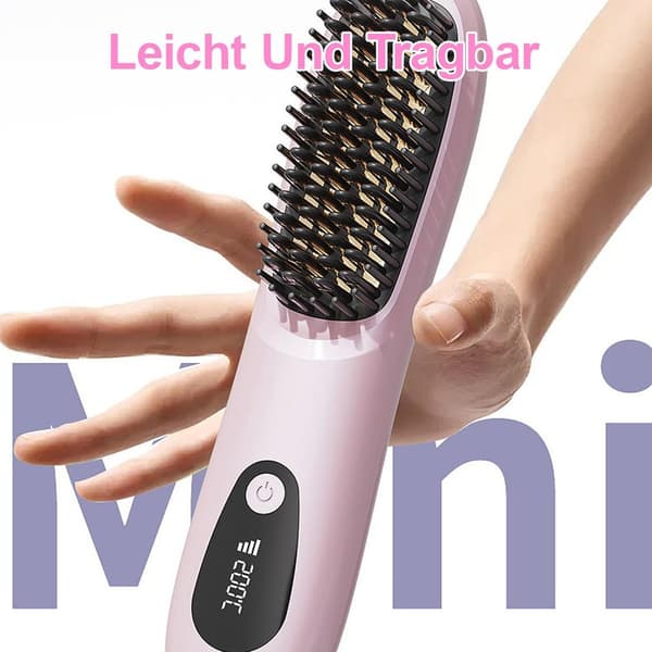 3-temperatur kort hår stylingborste speciellt designad för kort hårstyling