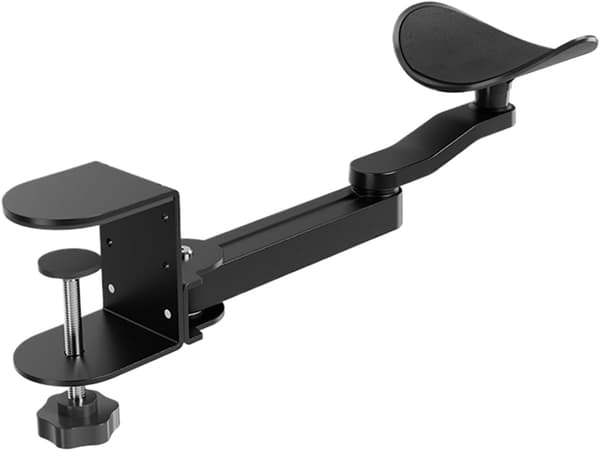 Computerbord armlæn og albuestøtter - Ergonomisk - Sort
