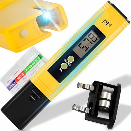 Retoo pH-meter - Digital vandkvalitetsmåler til akvarium, pool og mad