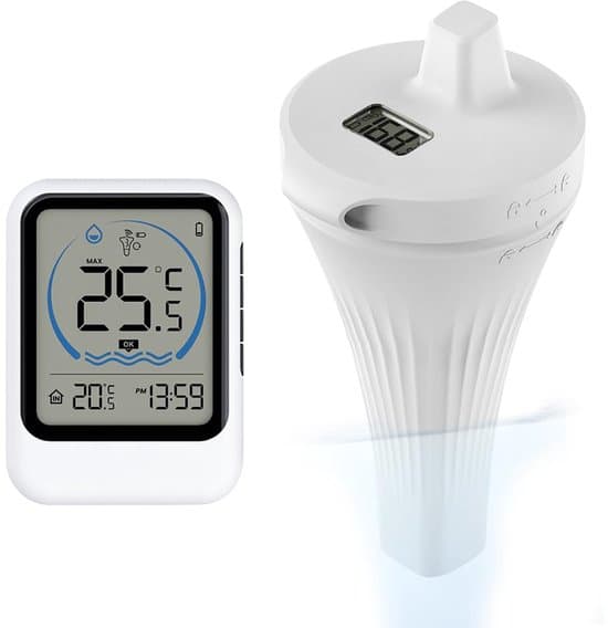 Digital trådløst pooltermometer, flydende vandtermometer, IP68 vandtæt