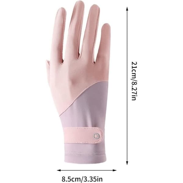 UV-skyddshandskar för kvinnor - 2-pack - Issilkestyg - Elastiska - Bekväma
