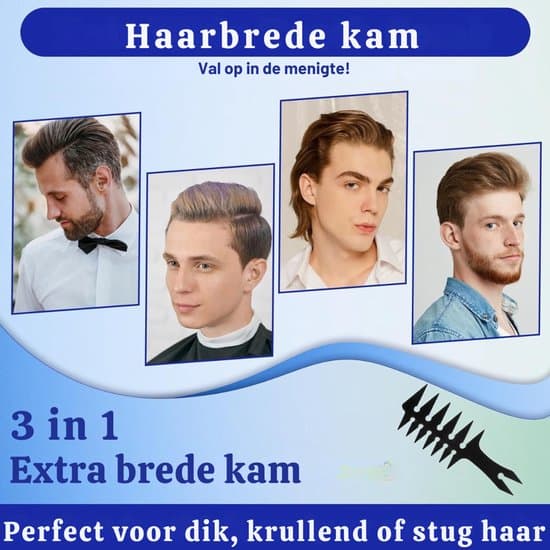 -  - Dobbeltsidet bredtandet kam til mænd