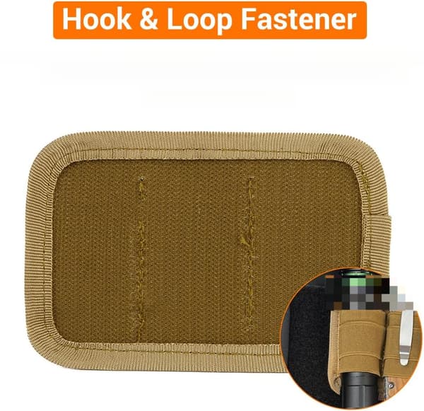 Förvaringsväskor Elastiska Insatsfickor Ryggsäckstillbehör Modulära Paneler Elastiska Öglor Skydd Ficklampa Penna Utrustning Brun