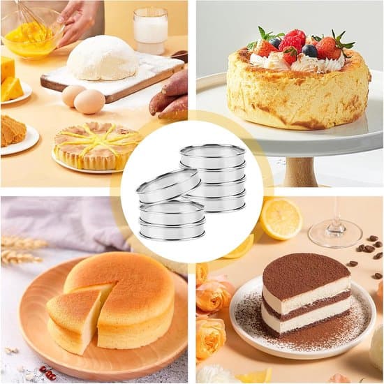 - 8-delad dessertringförpackning - Muffinsringar - Bakringar