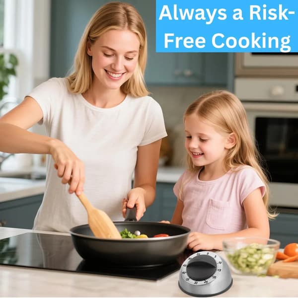 Kökstimer, matlagningstimer – högt larm, mekanisk skrivbordstimer, nedrämningspåminnelse