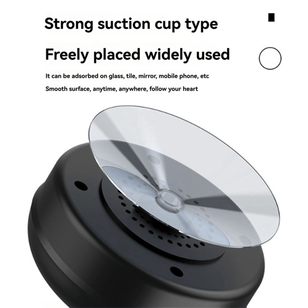 Lys og farverig LED Bluetooth-højttaler, kompakt sort højttaler