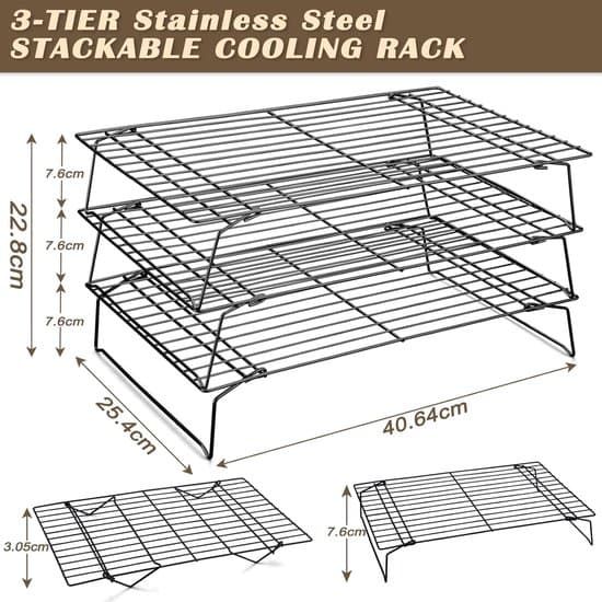 Ovnrist - 3-spors - Rustfrit stål - 40 cm