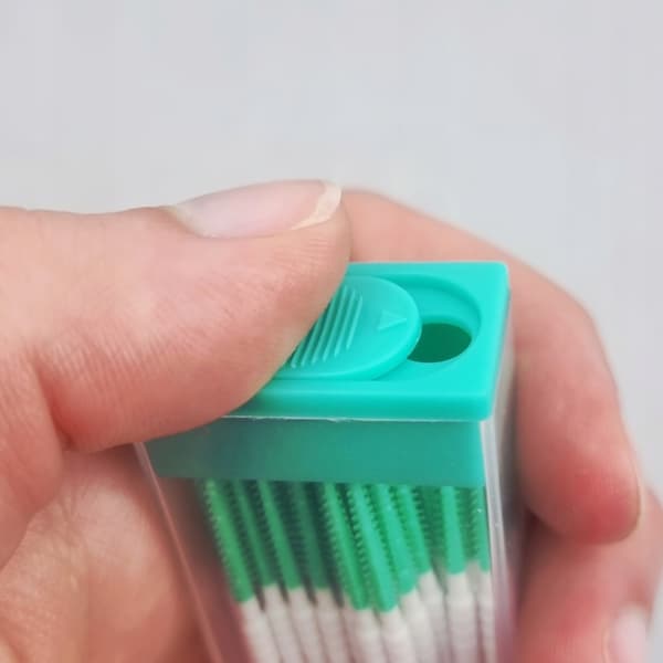 Interdentalbørster, bløde silikonebørster, 50-pak