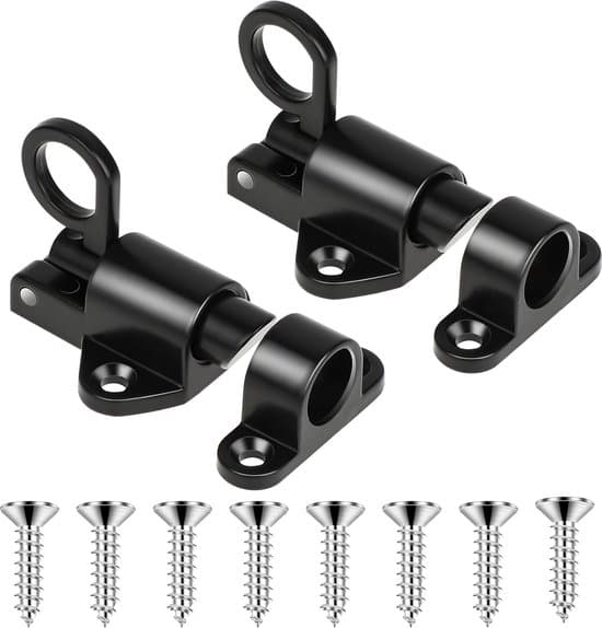 Automatisk dörrfjäderlås - Premiummaterial - Säkert och hållbart - 2-pack - Aluminiumlegering