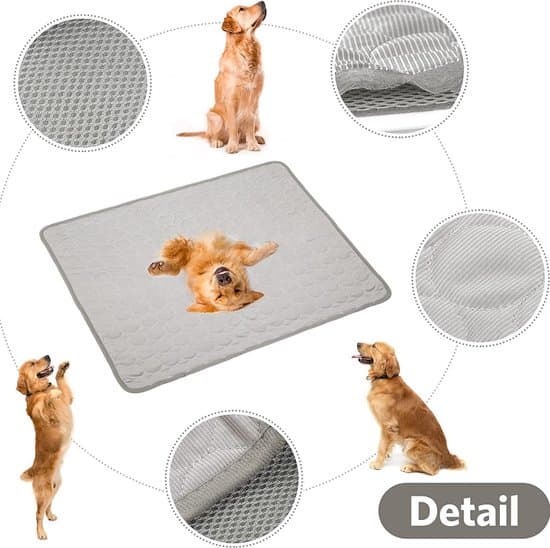 Køletæppe til kæledyr (til katte og hunde) | 60 x 50 cm Grå | Medium
