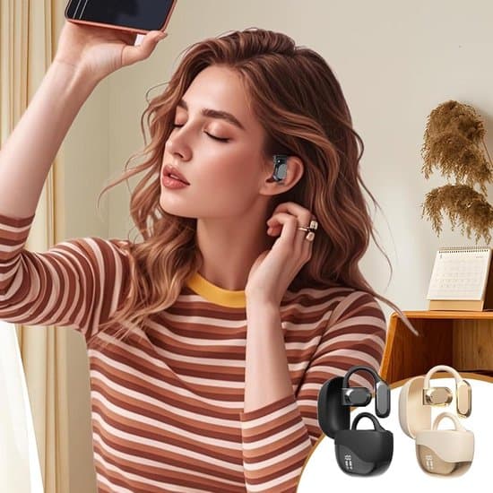 Vandtætte smarte Bluetooth-øretelefoner med oversættelse - Sort