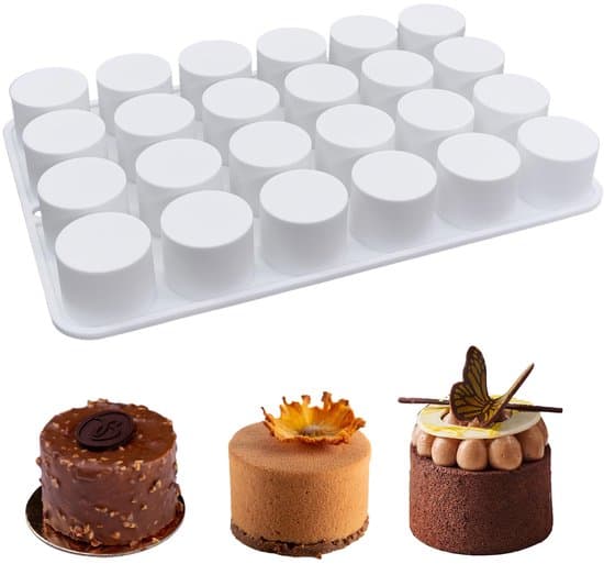 - Silikoneform Chokoladeform - Bageforme - Muffin-/Kageforme - 24 Lag - 3 cm - Stødsikker - Bageplade