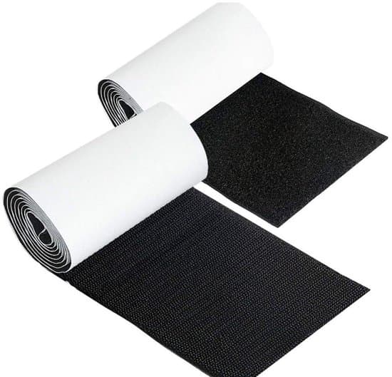 Velcro - Ekstra Bred - 1 Meter - 10 Centimeter Bred - Sort